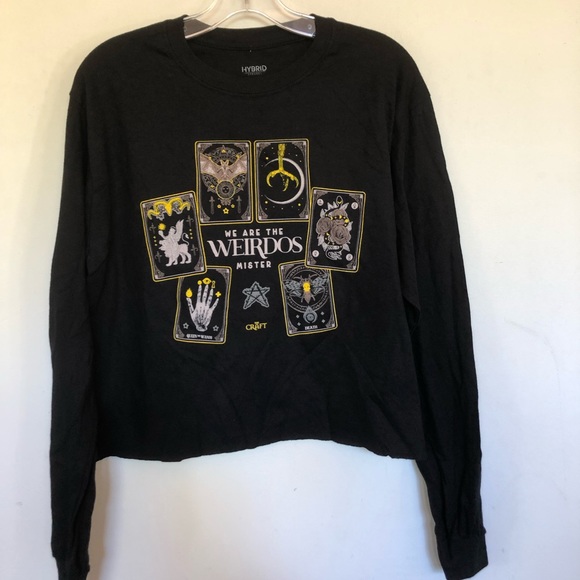 The Craft Long Sleeve Tarot Card Crop T shirt - Picture 3 of 4